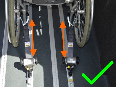 Dignity Travel wheelchair restraints
